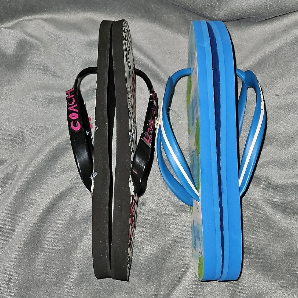 Floral and Tropical Flip Flops Duo - Picture 5 of 5